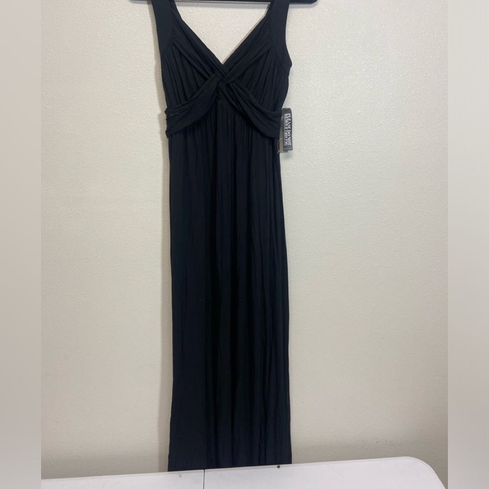 Soho, black, long, sleeveless dress